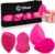 CKAY® Esponja Maquillaje Cara, Set de 4 esponjas maquillaje cara Profesional+ Estuche de Almacenamiento | Beauty Blender Esponjas Maquillaje Cara Profesional. Esponja Sin Latex. (0K-22LY-8NG2)