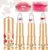 Desing Wish 3 Piezas Pintalabios Magico Labial Cambia Color PH Labiales Flor Barra de Labios Permanente Bálsamo Labial Hidratante Lip Tint Gloss Brillo Labios Lapiz Kit Maquillaje Mujeres Niña Regalo