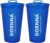 DORNNA – 2X1 Vaso Plegable 200ml para Trail Running y Senderismo, Vaso de Hidratación BPA FREE, Botella de Agua Reutilizable Muy Resistente. (Azul Soft Cup)