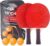 Dunkwckore Palas Ping Pong, Set Raqueta de Tenis de Mesa, 2 Raquetas de Ping Pong 3 Pelotas 1 Bolsa de Transporte para Ocio y Entrenamiento, Juegos de Interior y Exterior