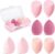 Esponja Maquillaje, 8 Piezas Esponjas Desmaquillantes, Húmedo y Seco, 4 Colores Beauty Blender, Esponjas de Maquillaje Para Base de Maquillaje, para la Mayoría de Cosméticos