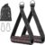 Fentar 2Pcs Agarres Poleas Gym, Empuñadura Agarre Polea Gym Accesorios Gimnasio, Cómodo Antideslizante D Agarres Polea Accesorios Gym, Duradero Agarre Gym con 2 Mosquetones para Cable Máquina