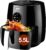 Freidora sin aceite ARINTUL air fryer 5,5 L, conjunto de fritadeira a ar com ecrã tátil, temporizador e controlo de temperatura, fritadeira a ar quente, 6 programas,1500W,para 3-5 Personas,Negro