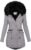 Ghemdilmn Chaqueta de invierno para mujer, parka acolchada, chaqueta de invierno, forro cálido, abrigo de piel sintética, chaqueta de entretiempo cálida