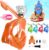 HINATAA Máscara de Buceo para Niños, 180 °Máscara de Snorkel de Cara Completa Infantil, Anti-vaho Anti-Fuga Máscara de Gafas Compatible con Soporte de Cámara, Adecuado para Niños de 4 a 12 Años