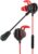 Iriisy Auriculares in-Ear Gaming, Auricular in-Ear con Cable y microfono, Gaming Multiplataforma, Gaming para ps4, PC, Xbox, pubg, Doble Micrófono, Profesional Auriculares Gaming de 3,5 mm (Rojo)