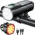 ISEYOU Luces Bicicleta Delantera y Trasera, [8+7 Modos & 9+9 Potente Led] Luz Recargable USB, Luces IP65 Impermeables para Ciclismo de Montaña y Carretera