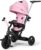 Kinderkraft Triciclo Evolutivo TWIPPER, Asiento Giratorio 360 Grados, 9 Meses a 5 Años, Rosa