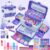 Kit de Maquillaje para Niño – 57 PCS Lavable de Maquillaje para Niñas,Juego de Maquillaje y No Tóxico,Regalo de Princesa para Niñas,Cumpleaños para Niñas Mayores de 4 5 6 7 8 9 10 11 12 Años (Morado)