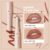 Lápiz De Labios Aterciopelado Mate + Perfilador De Labios 2 En 1 – Lápiz De Labios Nude Maquillaje De Labios De Larga Duración Para Labios Contorneados (5)