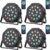 LED Par Light, 18x1W LED RGB Dmx Control Luces Sonido Activado Con Control Remoto Para Luces de Fiesta DJ Disco Lights(4 Pack）