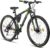 Licorne Bike Effect Premium – Bicicleta de montaña de 29 Pulgadas – para niños, niñas, Hombres Mujeres – Cambio de 21 velocidades – para Hombre – Negro/Lime (2 Frenos de Disco)