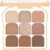 Lilbitty Paleta de sombras de ojos con 9 colores para impresionantes looks de maquillaje de ojos, alta pigmentación, diferentes superficies, adecuado para principiantes y profesionales