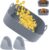 MAJUPA Molde Silicona Freidora de Aire CUADRADA – Bandeja Airfryer – Accesorios Freidora Sin Aceite Cosori,Cecotec,Philips – Cesta Silicona Freidora Aire – Manoplas Reutilizables y Antiadherentes