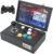 Mini Portátil Consola de Juegos Arcade, 6067 en 1 Flip Handheld Mando Arcade Pandora Box, Retro 3D Videojuegos con Joystick Desmontable Y Pantalla HD de 10 Pulgadas, Batería Recargable(Negro)