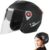 MLqkpwy Casco De Moto para Hombre, Cascos De Moto Abiertos 3/4, Cascos De Moto Jet, 1 Casco De Motocicleta, Cascos De Ciclomotor Ligeros para Hombres, Cascos De Motocicleta Duraderos con Visera