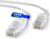 Mr. Tronic Cable Ethernet Cat 6 De 25m, Cable de Red Plano LAN Con Conectores RJ45 Para Internet Rápida & Fiable – Cat6 con Conexión AWG24 | Internet UTP CCA (25 Metros, Blanco)