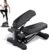 Mytrix Black Stair Stepper – Mini stepper portátil con bandas de resistencia, pantalla LCD (330 lb) para calorías, máquina de fitness aeróbico para entrenamiento en casa en la oficina