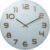 NeXtime Reloj de pared «CLASSY LARGE», muy silencioso, en cristal, blanco/cobre, redondo, ø 50 cm