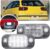 NSLUMO 2 luces LED para matrícula compatibles con Seat Ibiza Cordoba Mk2 Typ 6K 1993-2002 luces LED para matrícula de coche