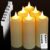 PChero 6 velas de pilar recargables, velas LED impermeables para exteriores con batería y temporizador remoto para decoración navideña de la habitación del hogar, color blanco cálido