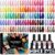 Pintauñas Semipermanentes Phoenixy 45 Colore Esmalte Semipermanente para Uñas con 2 Base y 3 Top Coat Brillante Mate y Glitter Kit de Uñas Semipermanentes