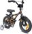 PROMETHEUS BICYCLES Bicicleta niño 3 años Bicicletas niña 12 Pulgadas Bici niños – Infantil con Pedales 3-4 años ruedines y Freno contrapedal Negro Mate y Naranja