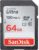 SanDisk Ultra SDHC Tarjeta de Memoria de hasta 100 MB/s, Clase 10 UHS-I,64 GB