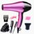 Secador de pelo profesional con difusor Secador de pelo Motor DC 2000W Secador de pelo silencioso para mujer 2 peines con 3 boquillas 2 velocidades y 3 temperaturas para cabello en el hogar o salón