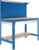 Simon Rack Banco de Trabajo Taller, Capacidad Carga 600 kg, 1445x1210x610 mm, Mesa de Trabajo, 1 Cajón, Azul/Madera – BT3