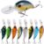 Sougayilang Señuelos de Pesca Superficial Buceo Profundo Swimbait Crankbait Pesca Wobble Cebos Duros multiarticulados para truchas de Agua Dulce y Agua Salada 8pcs / Pack