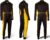 Speed Mono de karting negro y amarillo, talla: S