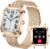 TAYSHILEY Reloj inteligente para mujer, 1.59 pulgadas, Full Touch, reloj inteligente para mujer con seguimiento de la salud femenina, monitor de frecuencia cardíaca, reloj inteligente deportivo