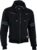 Texpeed Chaqueta de moto con capucha para hombre – Forro polar protector de Aramid con protección (EN 1621-1) – Gris Negro L