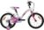 Umit Alice Bicicleta, Juventud Unisex, Blanco-Rosa, 18″