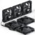 upHere Black Silent ventilador pc 120mm PWM,Daisy Chain,Kit 6 ventiladores pc,Sistema AntiVibraciones,Ultra silenciosos,U2K-6. …