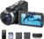 Videocámara 4K 42MP Camcorders 18X Zoom Digital Vlog Video Camera para YouTube, Pantalla Giratoria de 3.0″ 270° Cámara Vlogging YouTube con Tarjeta SD de 32GB, Baterías, Luz de Relleno LED, Remoto