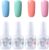 Vishine Kit Uñas de Gel Esmalte Semipermanente de Color 4pcs Shellac Laca Soak Off Top Base Coat UV LED Manicura Arte 15ml C272