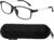 VVDQELLA Gafas Presbicia Hombre Gafas Anti Luz Azul 1.75 Montura en TR90 Lentes Gafas Para Leer Anillos de muelle & Estuche