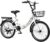 WOLWES Bicicleta Plegable de 6 velocidades Bicicleta de Ciudad de Acero de Alto Carbono Bicicleta Plegable de Altura Ajustable con Guardabarros Delantero y Trasero B,20in