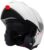 Zorax Blanco XS (53-54cm) ZOR-838 Doble Visera Casco Moto Modular ECE 22-06 Homologado para Motocicleta Bicicleta Scooter Cascos de Moto Modulares Mujer y Hombre