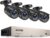 ZOSI 1080p CCTV Kit Cámaras de Vigilancia 8CH H.265+ Grabador DVR con 4pcs 2MP Cámara de Seguridad Exterior, Visión Nocturna, Alarma de Movimiento, sin Disco Duro